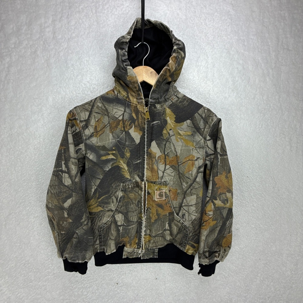 Carhartt Active Hunting Jacket Thermal Lined Youth Large YYJ144 CMO‎ Camo